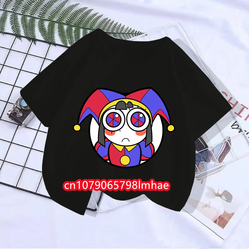 

Anime T-Shirts The Amazing Digital Circus Pomni Streetwear boy girl Fashion T Shirt Kids summer Tops Clothing