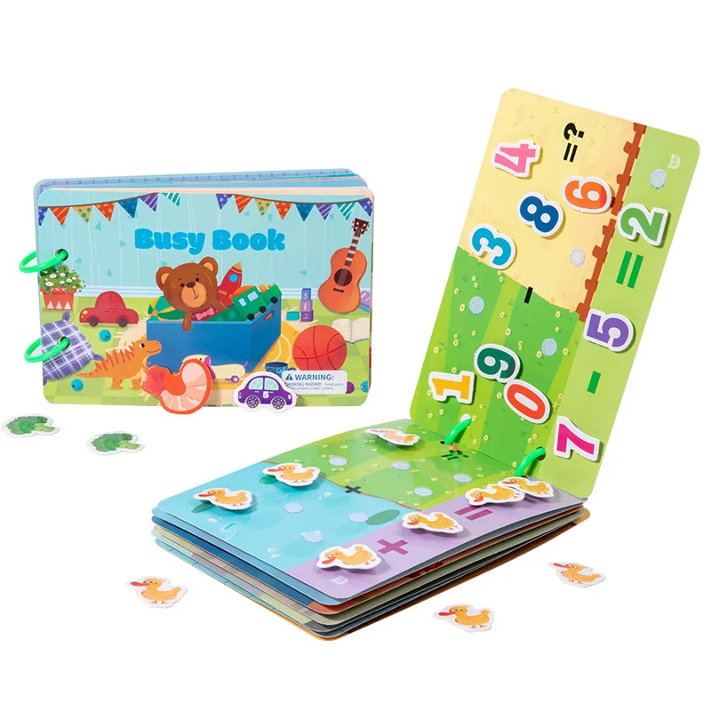 Sticker Quiet Book Puzzles Game Educational Toys Kids Repeatedly Busy Card Paste Matching Cognition Baby Early Montessori Toy