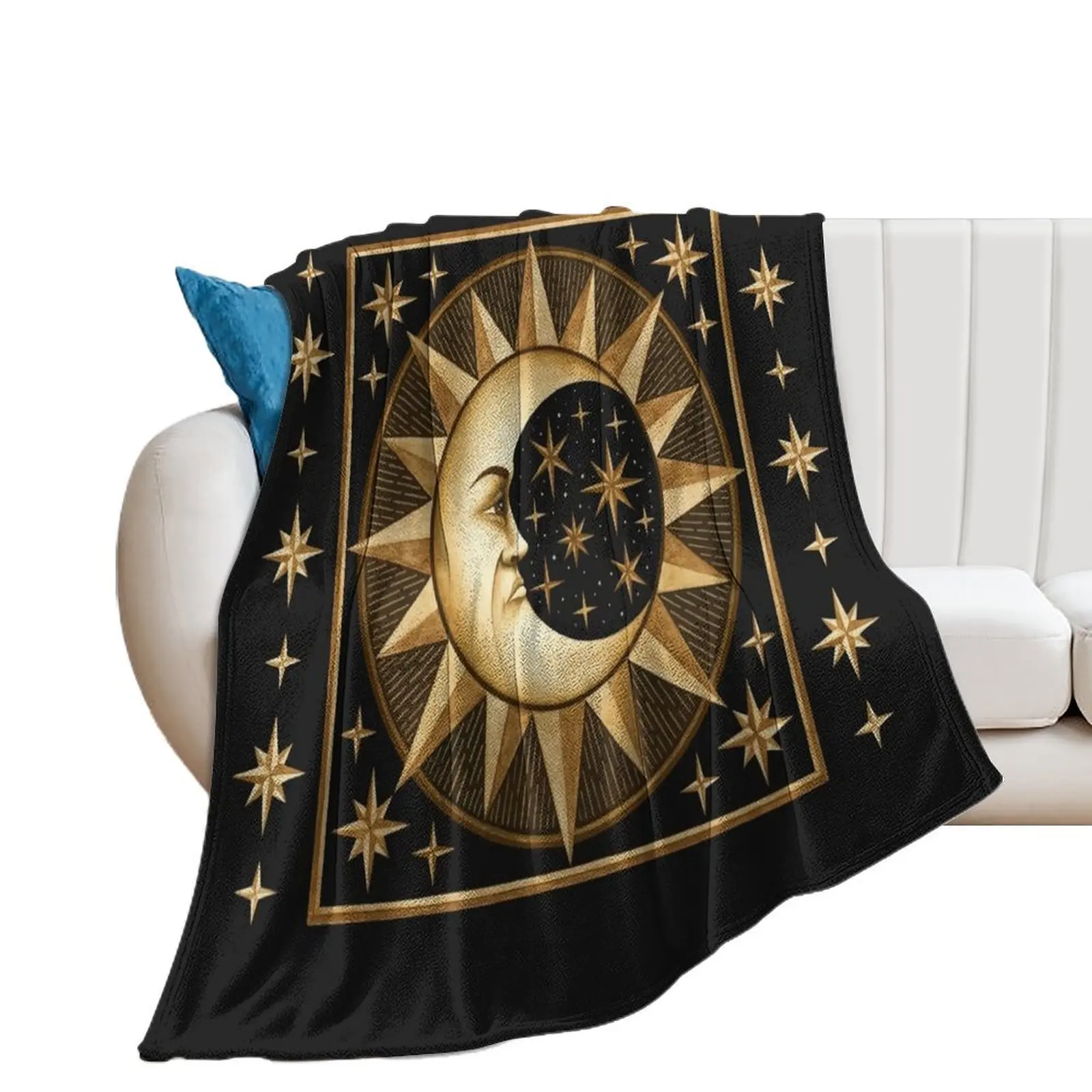 

Ancient Moon Throw Blanket Weighted Multi-Purpose Retros Blankets