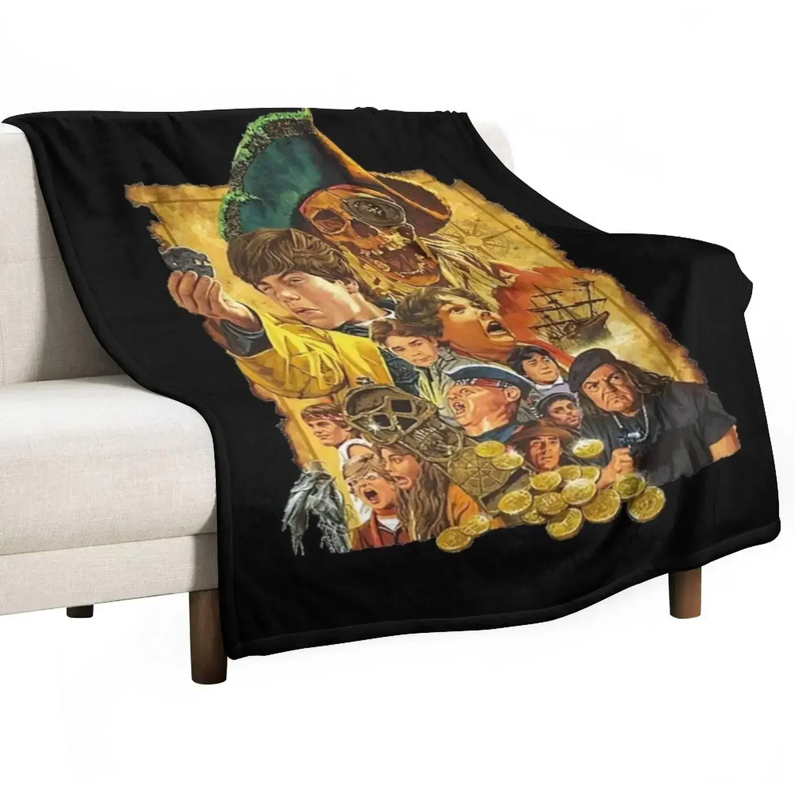 

RARE!! The Goonies Artwork Poster Throw Blanket Luxury Designer Nap Beach Beautifuls Blankets