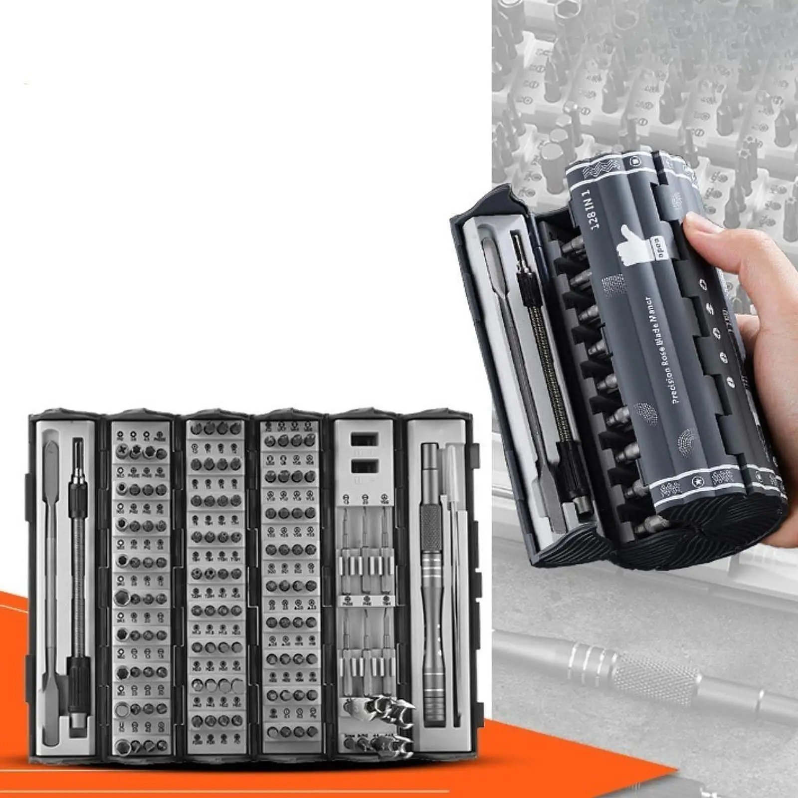 128 in 1 Screwdriver Set Compact Professional for Modding Game Console Watch