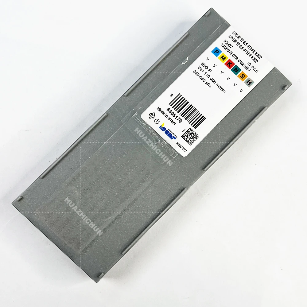 HUAZHICHUN 10pcs LPGIR 12-8.5-3T5PR IC907 คาร์ไบด์แทรกโลหะภายนอกเครื่องมือตัด CNC เครื่องมือ