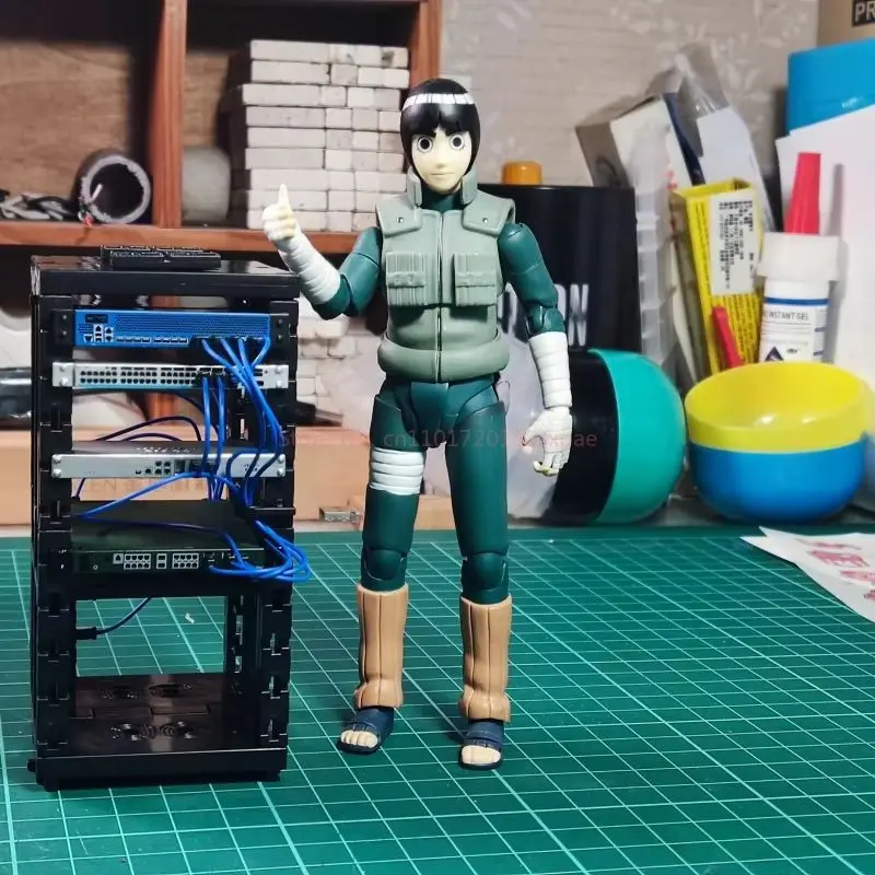 متوفر في المخزون Epoch Network Switch Server Gashapon كبسولة 1/12 مقياس It معدات نموذج أنيمي المهوس مكتب ديكور أداة التكنولوجيا الكبار