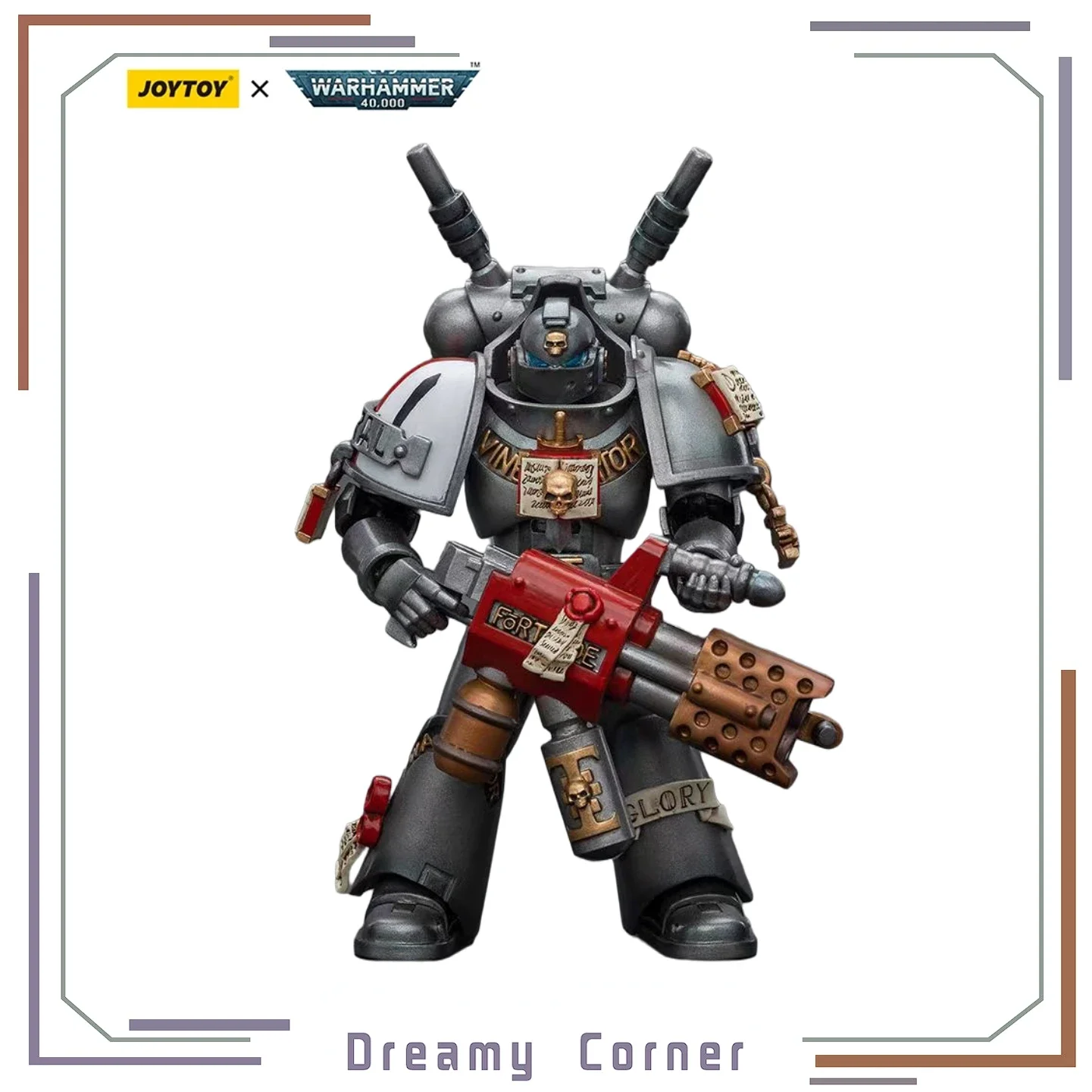 【In Stock】JOYTOY Warhammer 40K Grey Knights Interceptor Squad Interceptor with Incinerator 1/18 Action Figure Toys