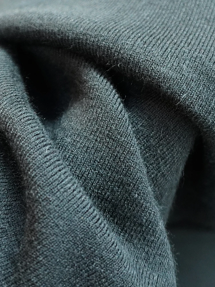 

Мужской деловой повседневный круглый вязаный свитер Ne, осень-зима, длинная удобная дышащая толстовка на молнии с капюшоном