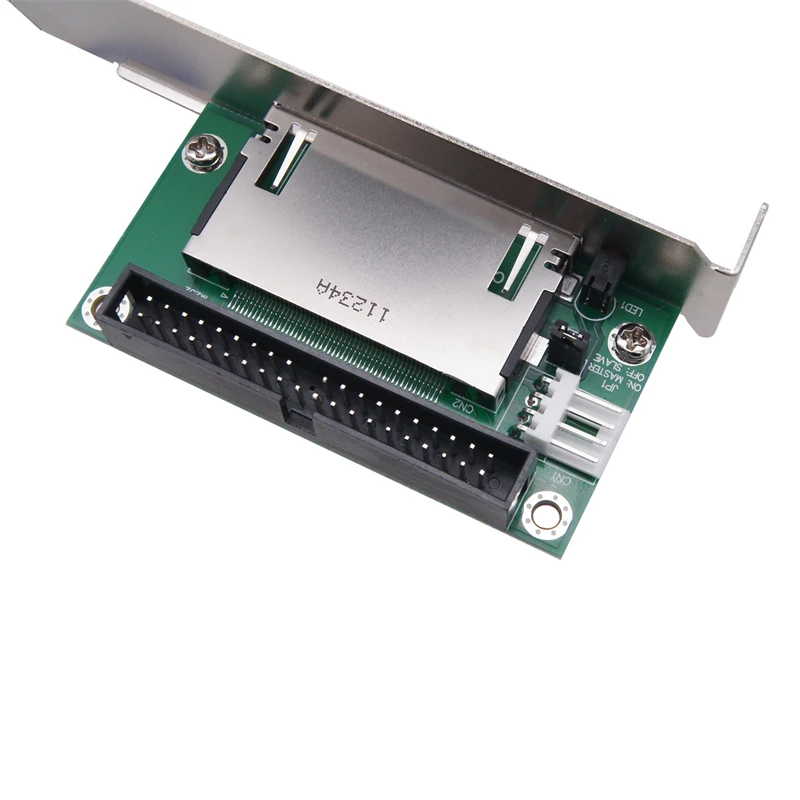 Tarjeta Flash compacta CF de 39/40 pines a IDE, Adaptador convertidor de 3,5 ", soporte PCI, Panel trasero, tarjeta de expansión CF a IDE