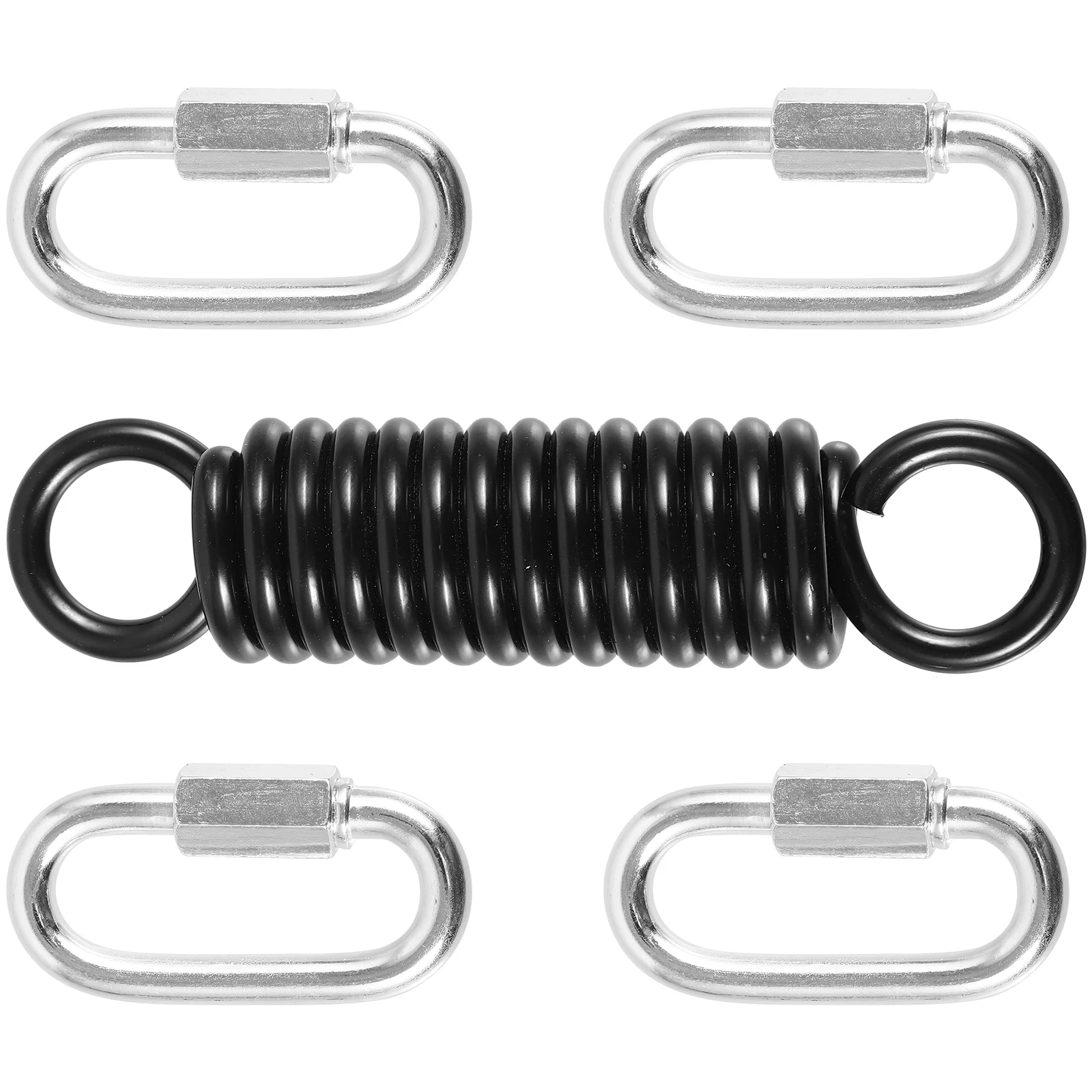 

1Set Swing Spring Hammock Chair Durable Metal Hanging Kit Heavy Duty Porch Swing Accessory Low Noise Vibration Resistance