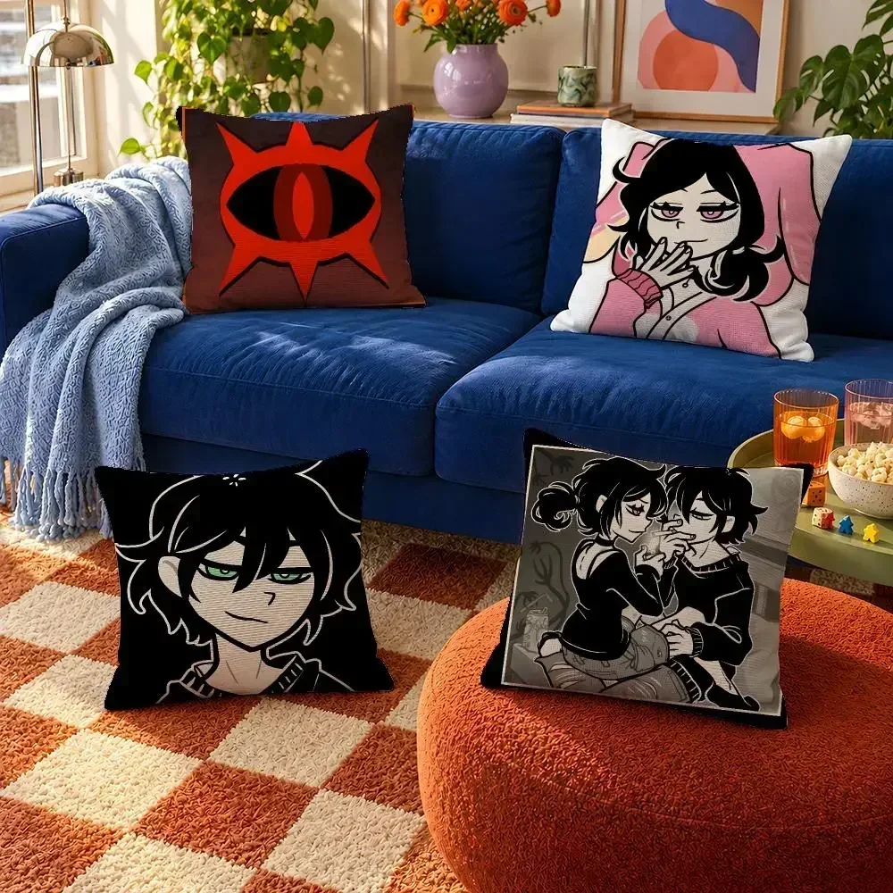 Game The Coffin of Andy and Leyley COAAL Cushion Cover Throw Pillow Soft Short Plush Cozy Colorfast For Sofa Bedroom Home Decor