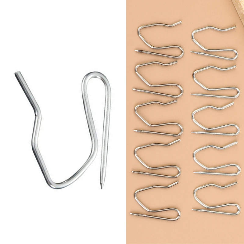 Drapery Pin-hook Package, 50/100 Count in Stainless Steel, for all Types of Curtains