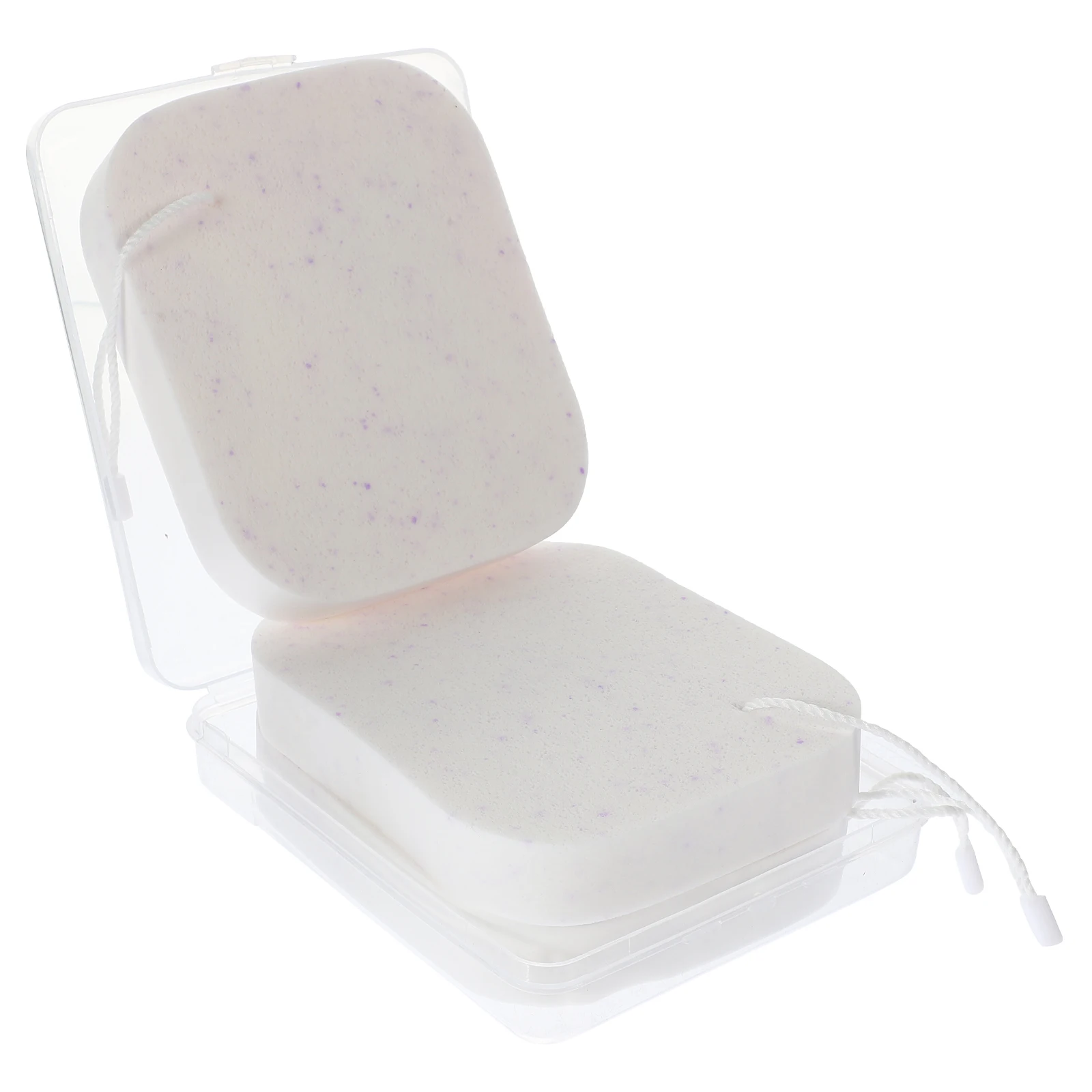 

1 set 20T Lavender Facial Cleansing Sponges Soft PVA for Face Washing Exfoliating Makeup Removal Travel Size Skincare Tool