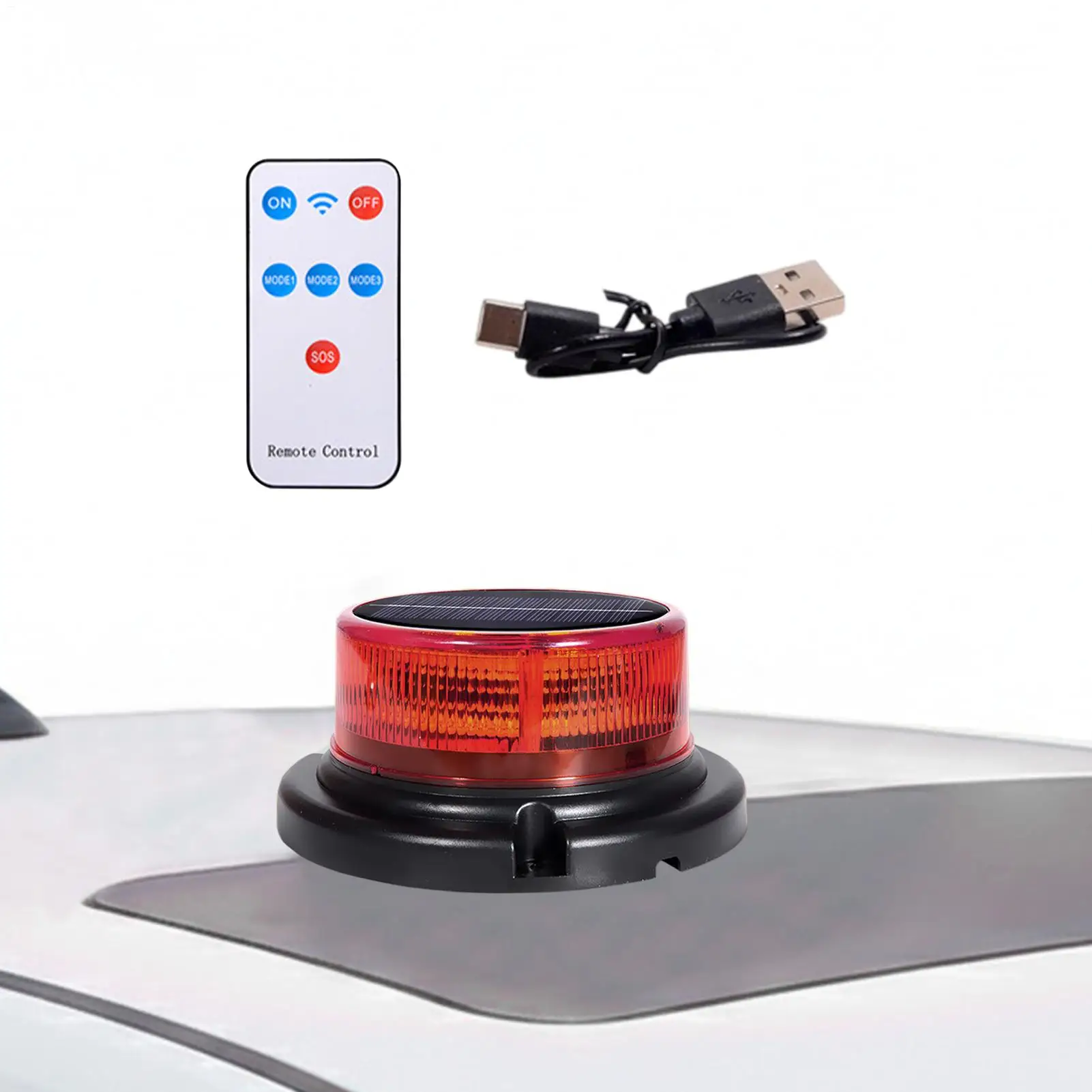 

Солнечный сигнальный фонарь, светодиодный предупреждающий светильник на солнечной энергии для автомобилей, прицепов, внедорожников, седанов, фургонов, строительных работ, бездорожья