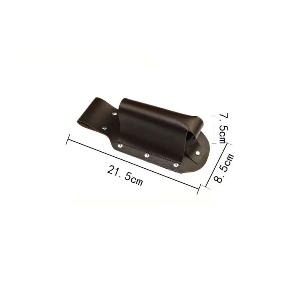 PU Leather Beer Bottle Waist Case Waist Hanging Style Portable Beer Belt Bag Leather Cup Belt Bag with Pen Holder