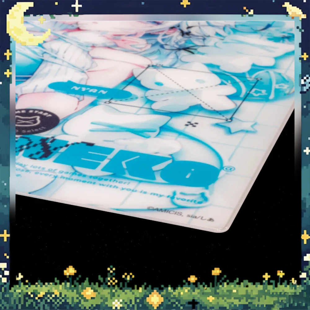 AMICIS x Pulsar Superglide V3 Animarium NEKO Tempered Glass Mouse Pad 490x420mm Gaming Desk Mat for FPS Esports Gamer Accessory