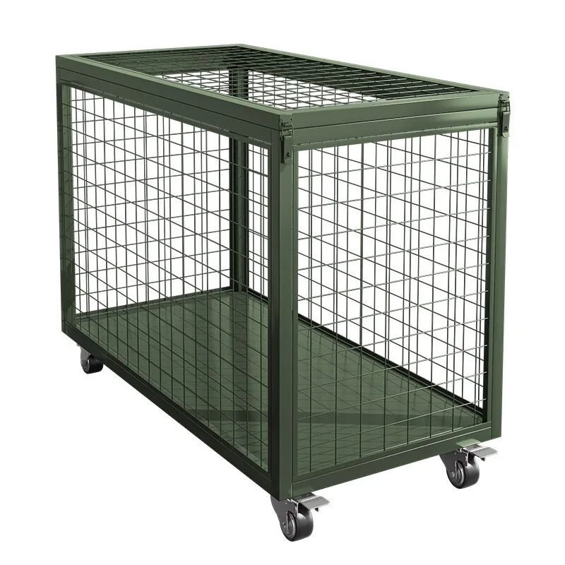 Army green storage cage field box combat readiness material cage with wheel mobile tray basket heavy duty