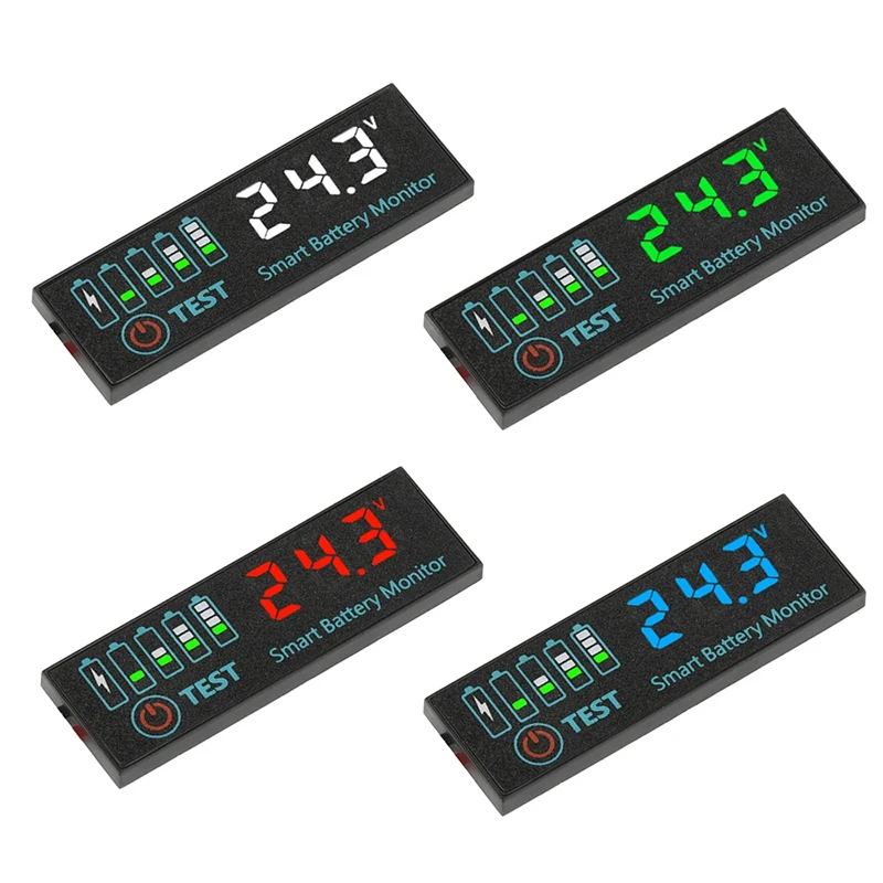 Image of 3S-12S 18650 Li-Ion Lipo Lithium 7-55V Blei-Säure-Batterie-Pegelanzeige Tester LCD-Display Messgerät Modul Kapazität Spannungsmesser