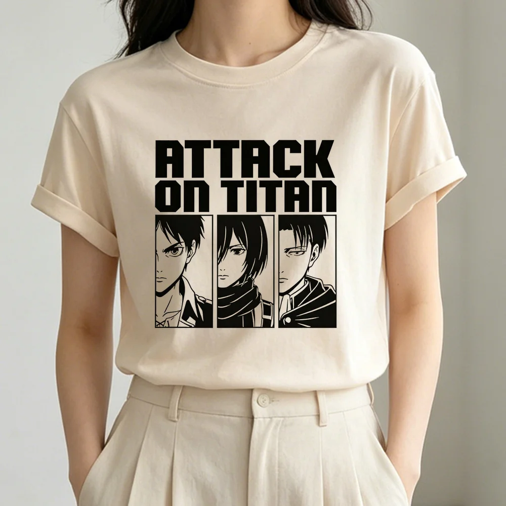 Attack on Titan tshirt shoujo baddie japan 2000s vintage t shirt anime 80s korean fashion funny