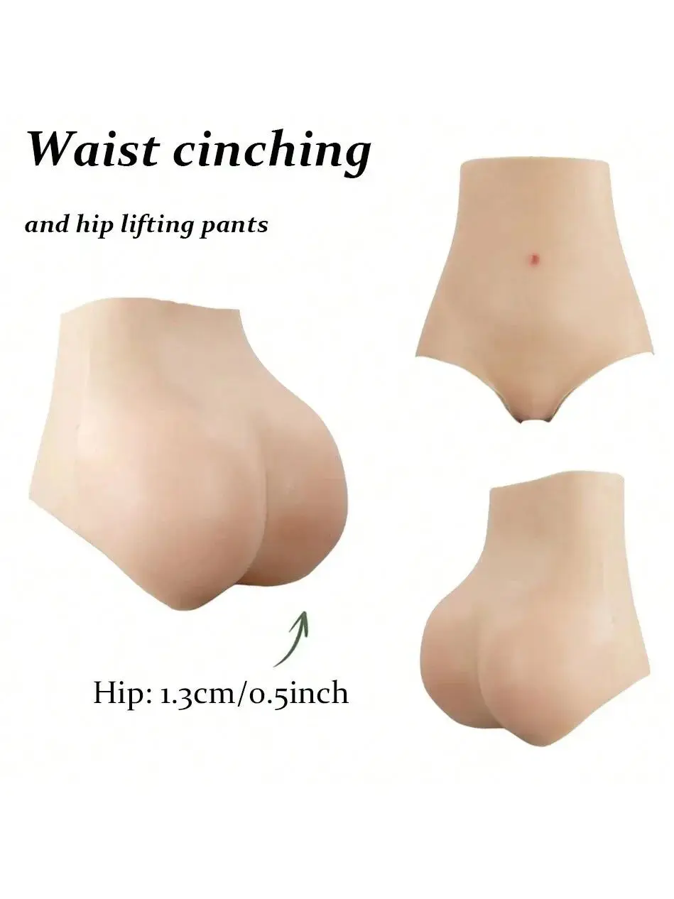 

Silicone Padded Butt Lifter Shaping Shorts Sexy Triangle Panties 0.5 Inch Thick Enhance Body Curve Confidence Buttock Enhancer