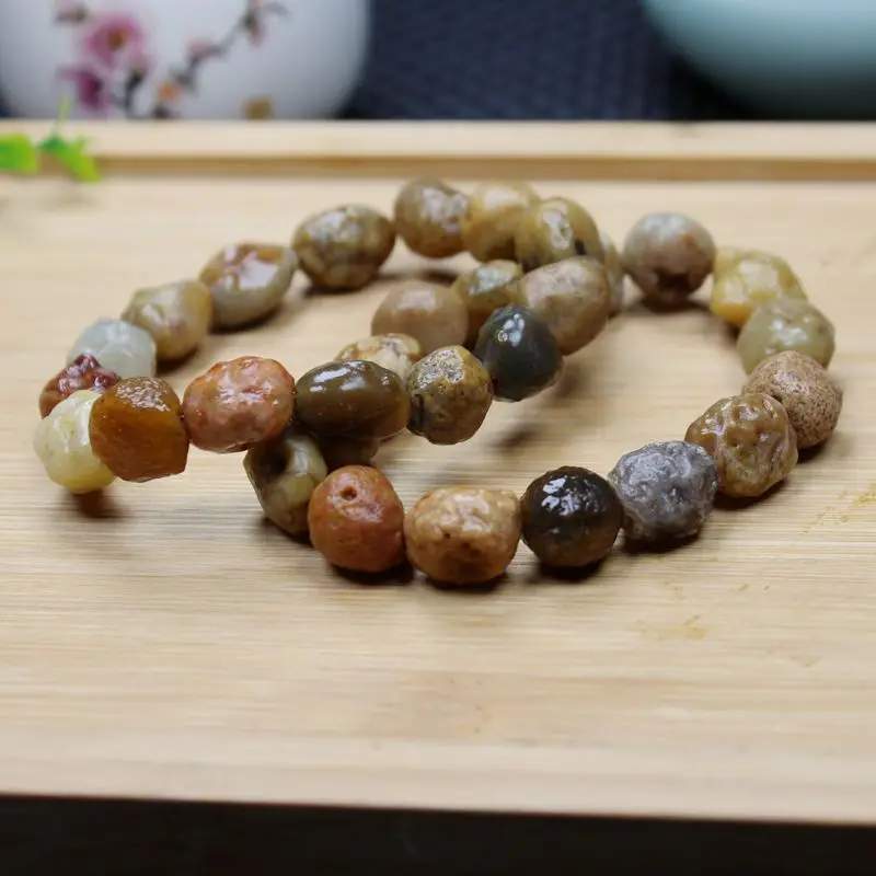 Xinjiang Alashan Gobi Agate Tendon Stone Bracelet - view 5
