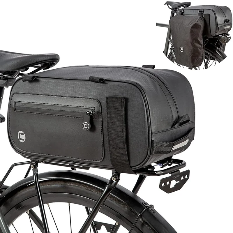 Bike Trunk Bag Bicycle Storage Pannier Saddle Bag 26L Multifuction Rear Bike Cargo Rack Bags with Reflective Waterproof