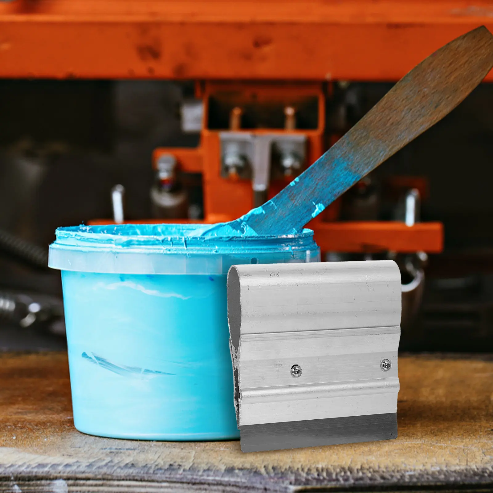 

Профессиональный скребок из нержавеющей стали для шелкографии, прочный и легкий инструмент для удаления чернил при трафаретной печати