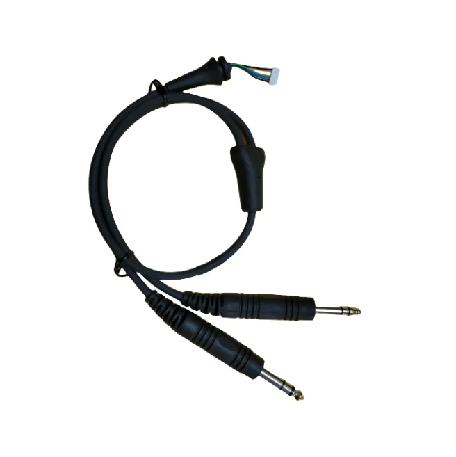 

Double Plug Cable for bose X A10 Aviation Headset Stereo Cable 6.3mm 5.2mm jack To 6pin / NO IN BOX NEW