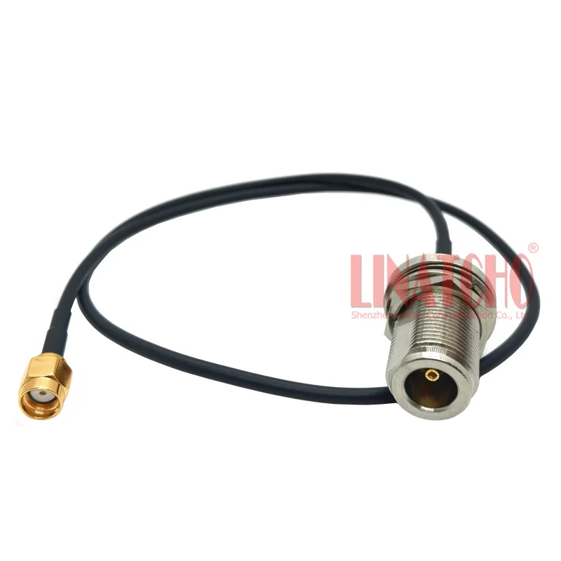 

50CM Coaxial RG174 Cable RP SMA Male to Waterproof N Female Connector Jumper Cable