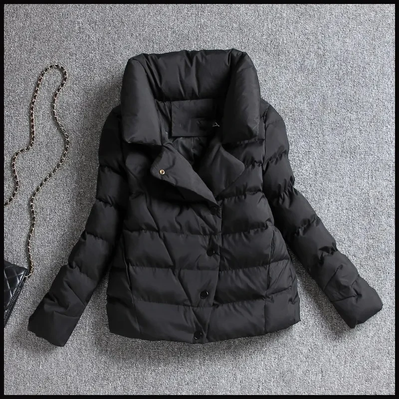 2023 Winter New Slim Prevent Cold Women Jacket Solid Ultra Light Casual Coat Fashion Outwear