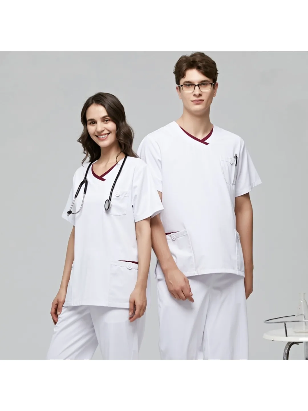 

Scientific Research Hospital Dental Clinic Beauty Salon Anti-static Isolation Suit Professional Nurse Uniform Operating Room