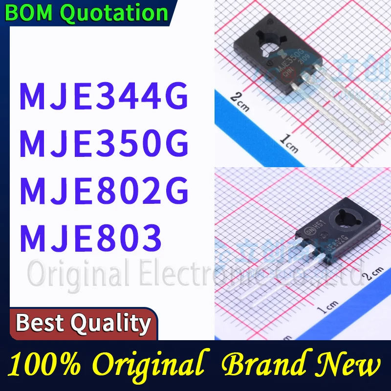 

5 шт./лот MJE344G MJE350G MJE802G MJE803 В наличии Оригинальные высококачественные