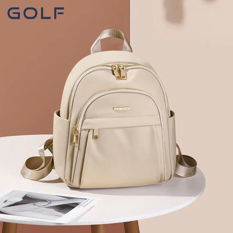 GOLF Backpack Women\'s 2024 New Oxford Commuter Backpack Trendy Versatile Fashion Backpack Daily Casual Bag