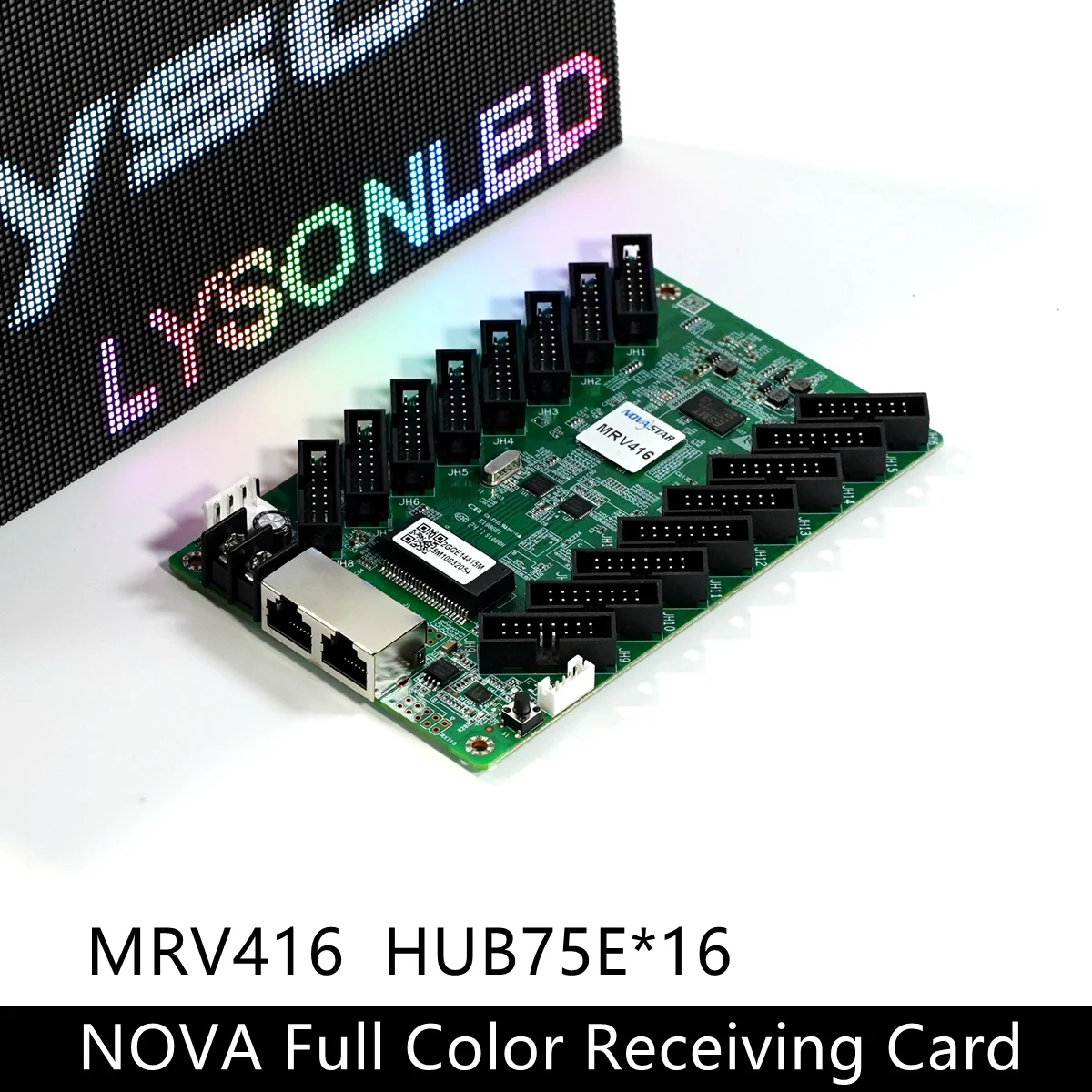 Novastar MRV416 Açık Kapalı RGB LED Video Ekran Alma Kartı P4 P5 P6 P8 P10 Büyük Reklam Ekran Paneli