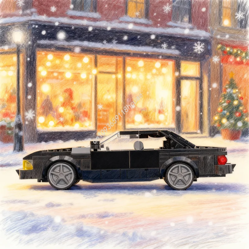 

353pcs MOC Chevroleteed Impala SS City Champions Model Building Blocks Christmas Gifts Toys Architecture Brick Education Kids