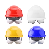 Hard Hat Defender Built in Security Goggles Helmet Safety Anti UV