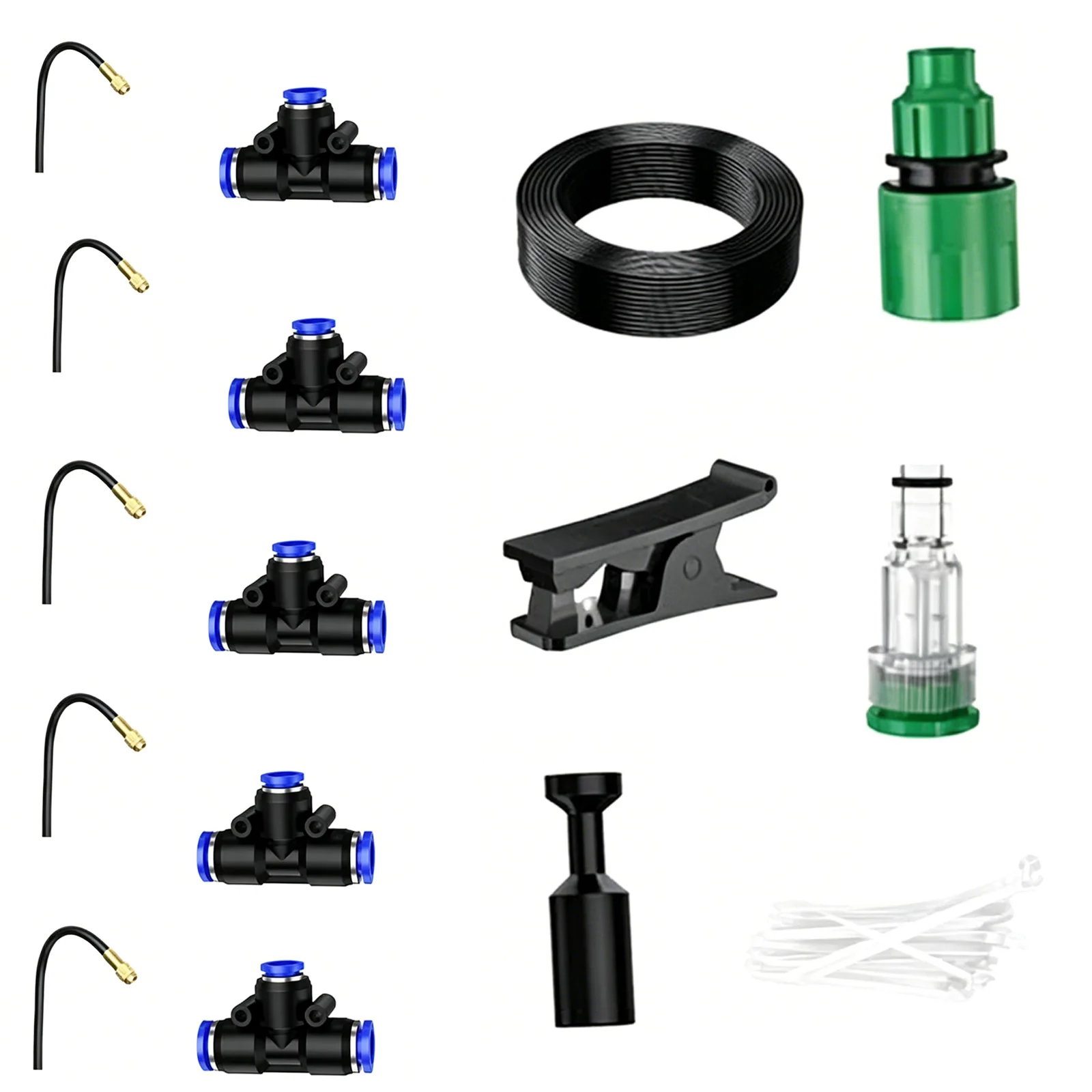 

Portable Timing Garden Watering Kit 5M 10M 15M 8×12mm PE Irrigation Hose With Adjustable Spray Nozzle