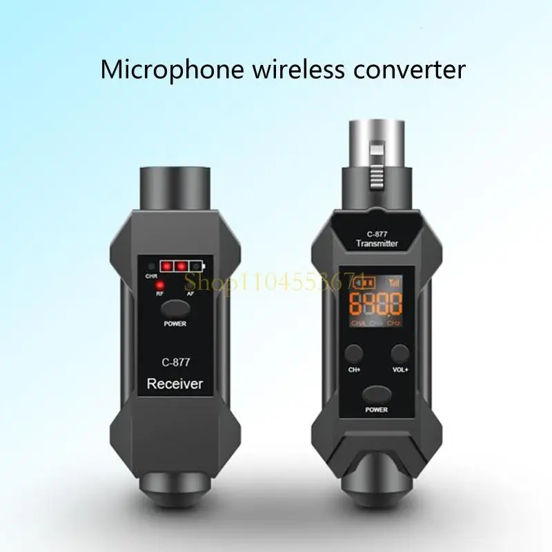 

Best Seller PA System Rechargeable Wireless XLR Transmitter Receiver with 3.7V 14500 Battery