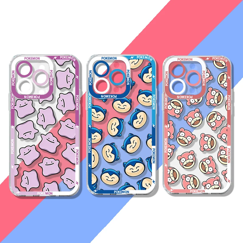 Lovely Cartoon P-Pokemon Phone Case For Samsung Galaxy S25 Edge S23 S22 S21 S24 Ultra Plus FE A56 A26 A36 5G A16 A06 4G A17 A07