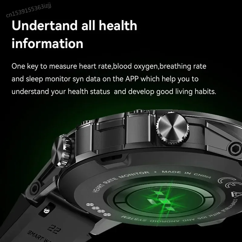 Reloj inteligente K52 Bluetooth llamada 1,39 pulgadas IPS pantalla grande 400mAh Larga modo de reposo monitoreo de salud deporte al aire libre hombres mujeres Smartwatch