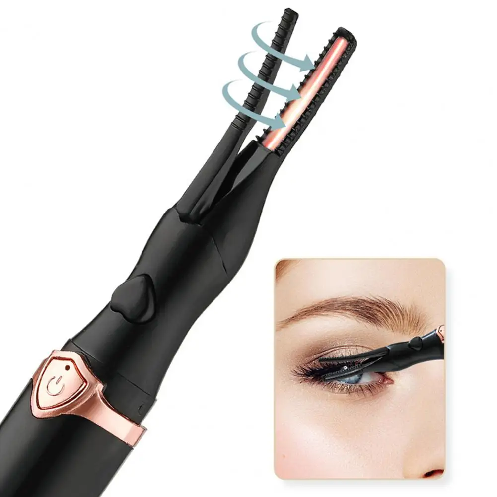 1 Set Electric Eyelash Curler Endurance Fixed Hot Digital Display Double-sided Eyelash Curling Eyelash Curler Makeup