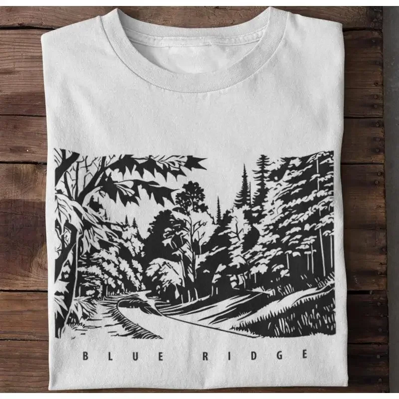 Blue Ridge T Shirt Trip Nature Lover SweaT Parkway Retro Mountains Outdoor Top