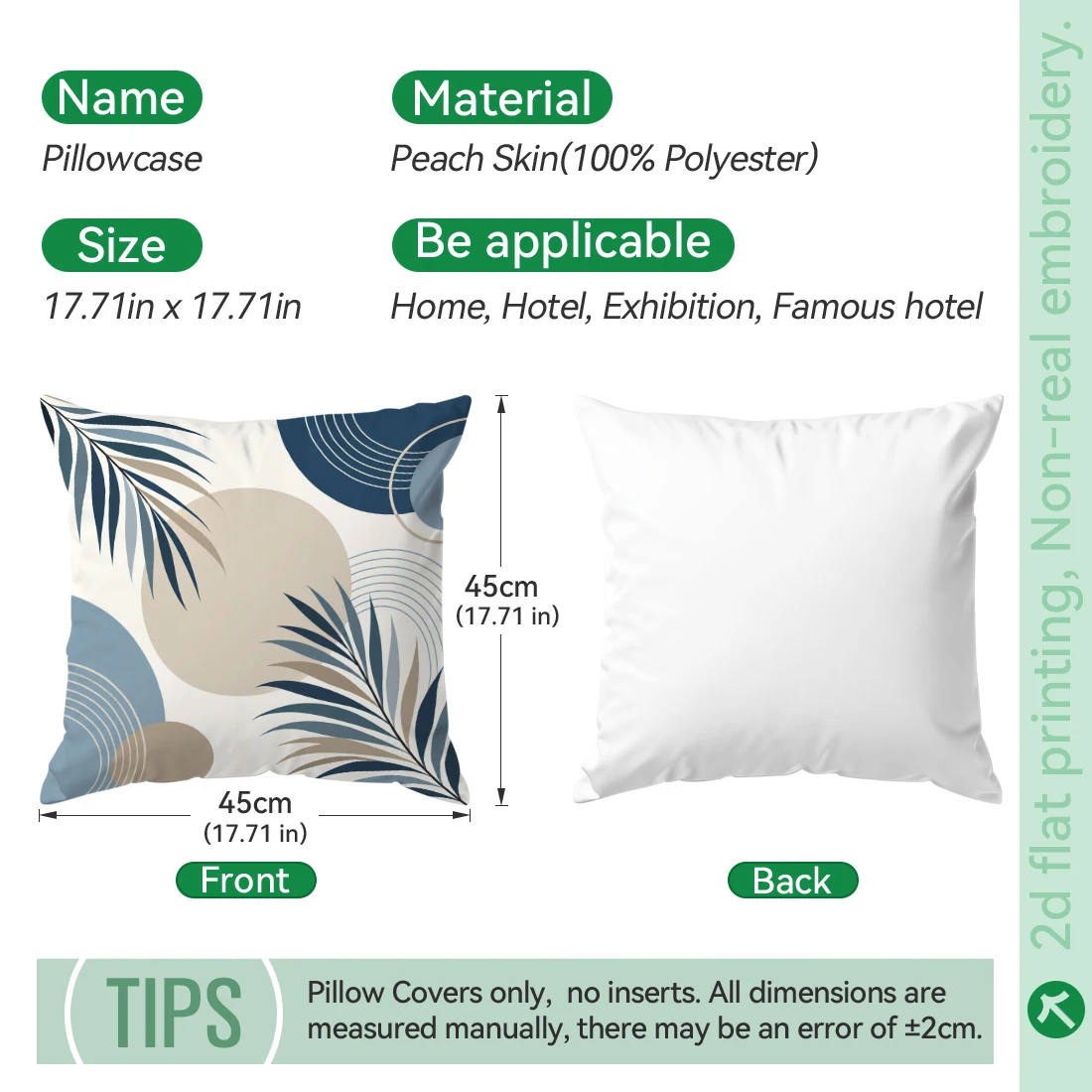 Minimalist Geometric Abstract Plants Cushions Pillowcase Polyester Cushion Cover Throw Pillow Pillowcover Home Car Sofa Decor