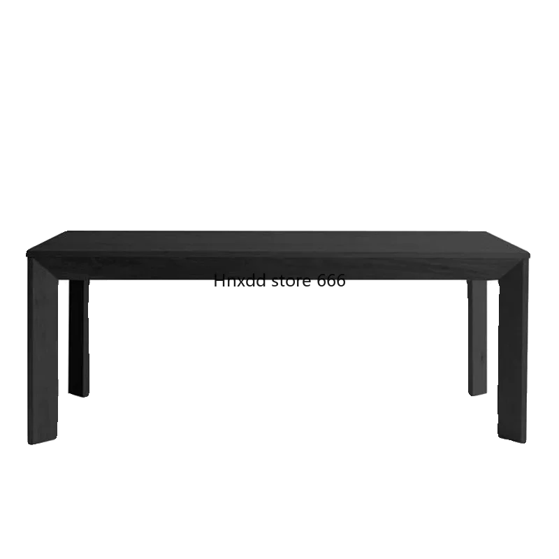 Nordic solid wood dining table log workbench designer office meeting