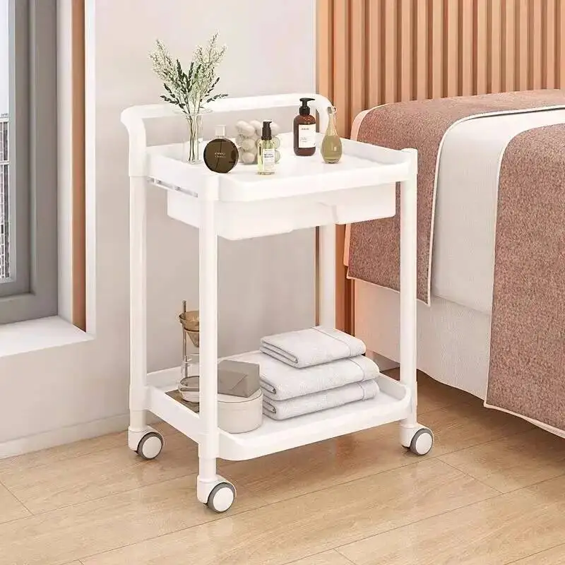 Cart Rolling Salon Trolley Cosmetic Plastics Makeup Utility Salon Trolley Tattoo Simple Carrito Auxiliar Salon Furniture BL50ST