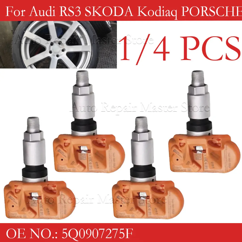 1/4PCS Tire Pressure Sensor for Audi A3 A4 A5 Q3 Q4 Q5 RS3 RS4 RS5 for PORSCHE 718 911 VW Golf Magotan Jetta 433MHz 5Q0907275F