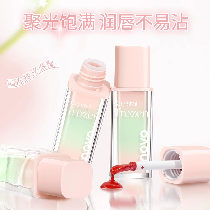 

Jelly Lip Glaze Non-stick Lip Tint Long Lasting Lip gloss Moisturizing Watery Crystal Clear Juicy Lip Makeup Korean Glassy Gloss