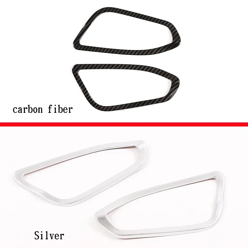 For BMW 1 2 Series F20 F21 F22 F23 2012-2019 ABS Silver Car Inner Door Handle Catch Frame Cover Trim Stickers Car Accessories