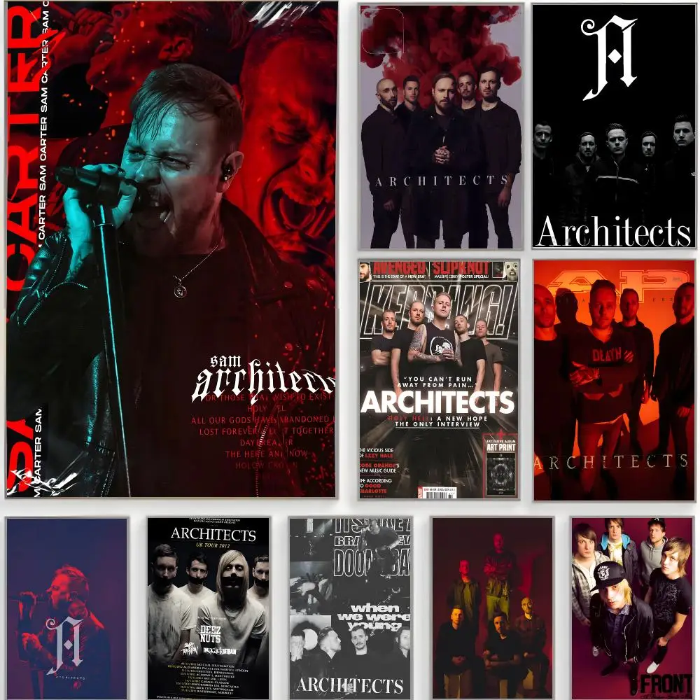metalcore band a-Architects Poster Classic Wall Art  Home Decor  Peel and Stick Unframed