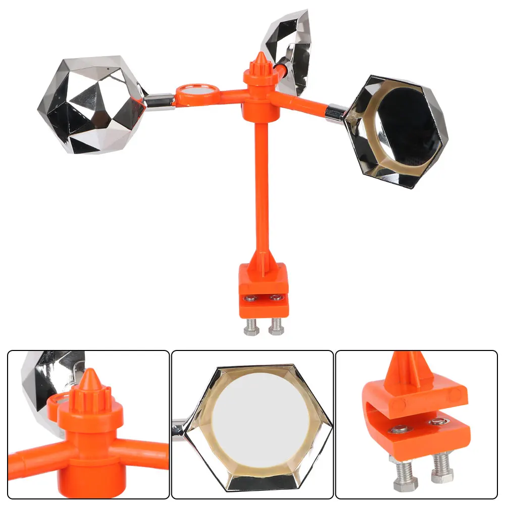 Voice Bird Repellent 360° Solar Reflective Bird Repeller Driving Device for Outdoor Garden Wind Power Birds Repeller