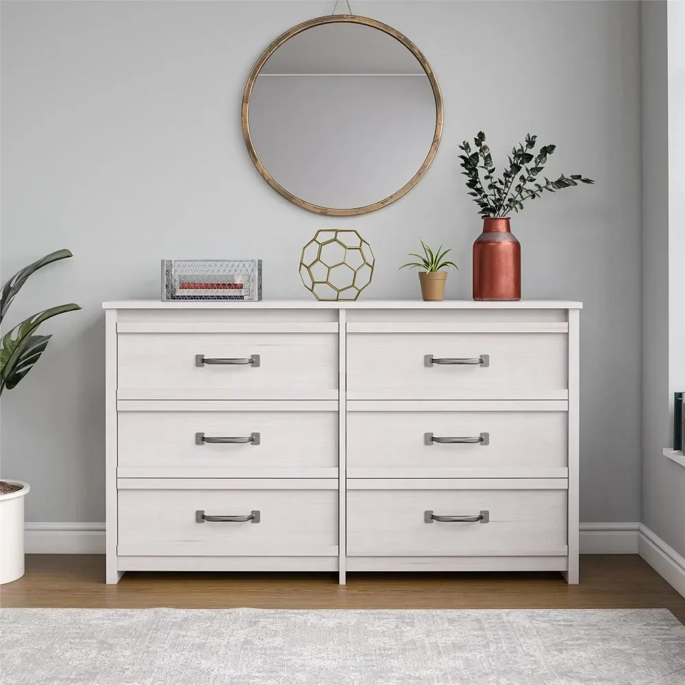 6 Drawer Dresser Ivory Oak To give your bedroom a stylish stylish look that fits any decor Create a modern style