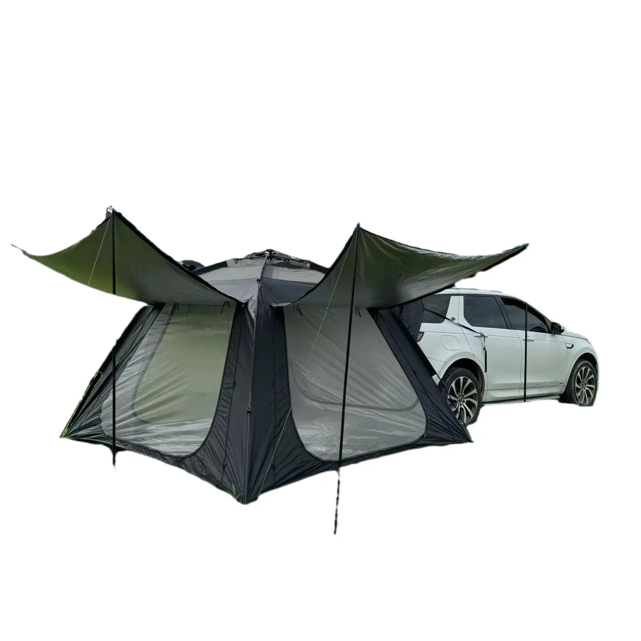 Stock Outdoor Tent Fully Automatic Portable Camping Beach Use Single Layer Quick Open No Need Set Car Rear Waterproof