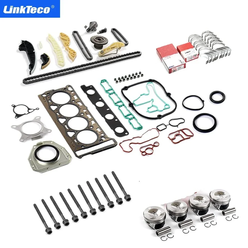 

Car Engine Rebuild Overhaul Kit Piston Pin 21mm Fit for Audi A3 A4 A5 Seat Skoda Volkswagen Beetle Golf Jetta 2.0 L L4 GAS DOHC